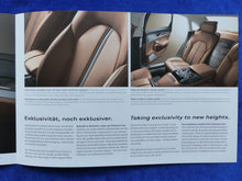 Lade das Bild in den Galerie-Viewer, Audi A8 exclusive concept MJ 2012 - Prospekt Brochure 09.2011
