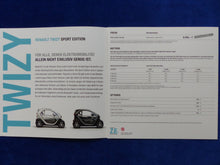Lade das Bild in den Galerie-Viewer, Renault Twizy Sport Edition Sondermodell MJ 2013 - Prospekt Brochure 02.2013

