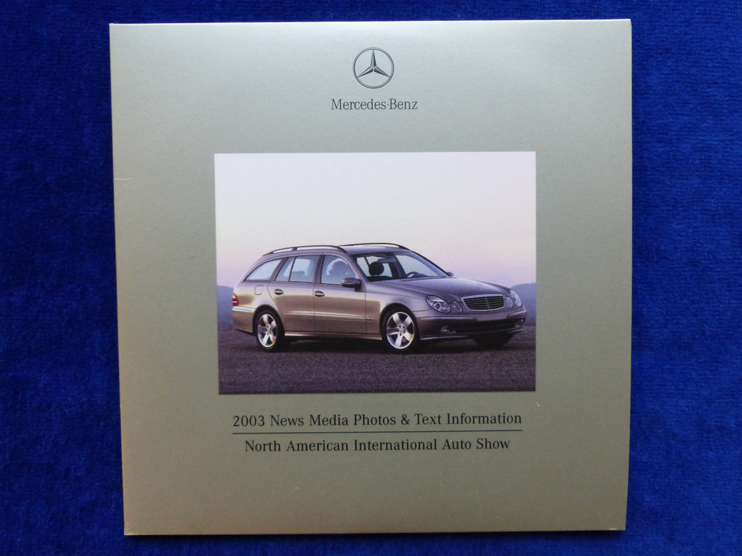 Mercedes-Benz 2003 AMG C32 SL55 Media News Photos - Presse CD-Rom NAIAS USA