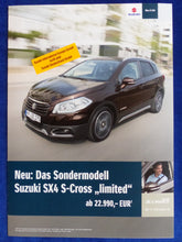 Lade das Bild in den Galerie-Viewer, Suzuki SX4 S-Cross limited Sondermodell MJ 2015 - Prospekt Brochure 09.2014
