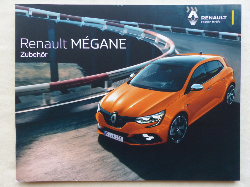 Renault Megane - Zubehör - Prospekt Brochure 04.2018