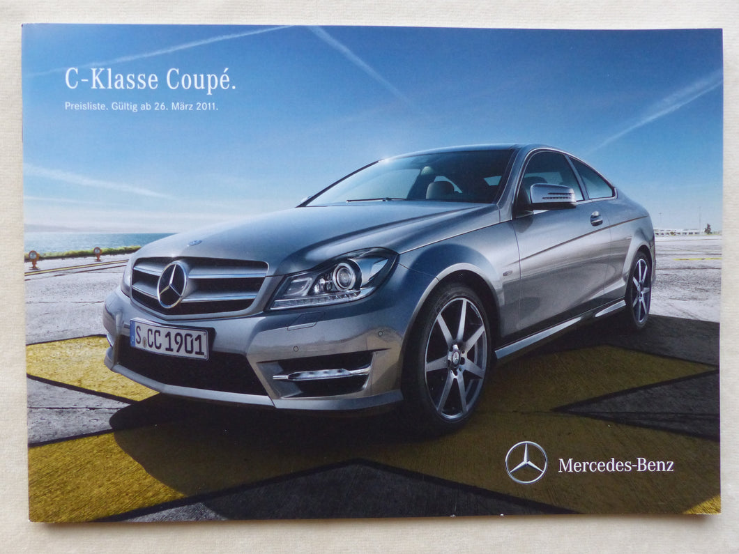 Mercedes-Benz C-Klasse Coupe C 63 AMG - Preisliste - Prospekt Brochure 03.2011 - car-brochure