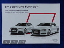Lade das Bild in den Galerie-Viewer, Audi S line selection &amp; Businesspaket A6 A7 MJ 2016 - Prospekt Brochure 04.2015
