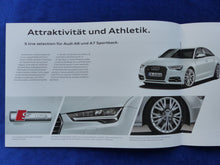 Lade das Bild in den Galerie-Viewer, Audi S line selection &amp; Businesspaket A6 A7 MJ 2016 - Prospekt Brochure 04.2015
