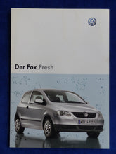 Lade das Bild in den Galerie-Viewer, VW Fox Fresh Sondermodell MJ 2008 - Prospekt Brochure 08.2007

