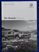 Lade das Bild in den Galerie-Viewer, VW Amarok Ultimate - Preisliste MJ 2015 - Prospekt Brochure 01.2015
