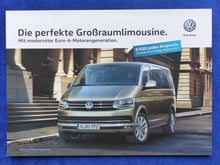 Lade das Bild in den Galerie-Viewer, VW Bus T6 Multivan TDI Euro-6-Motoren MJ 2016 - Prospekt Brochure 12.2015
