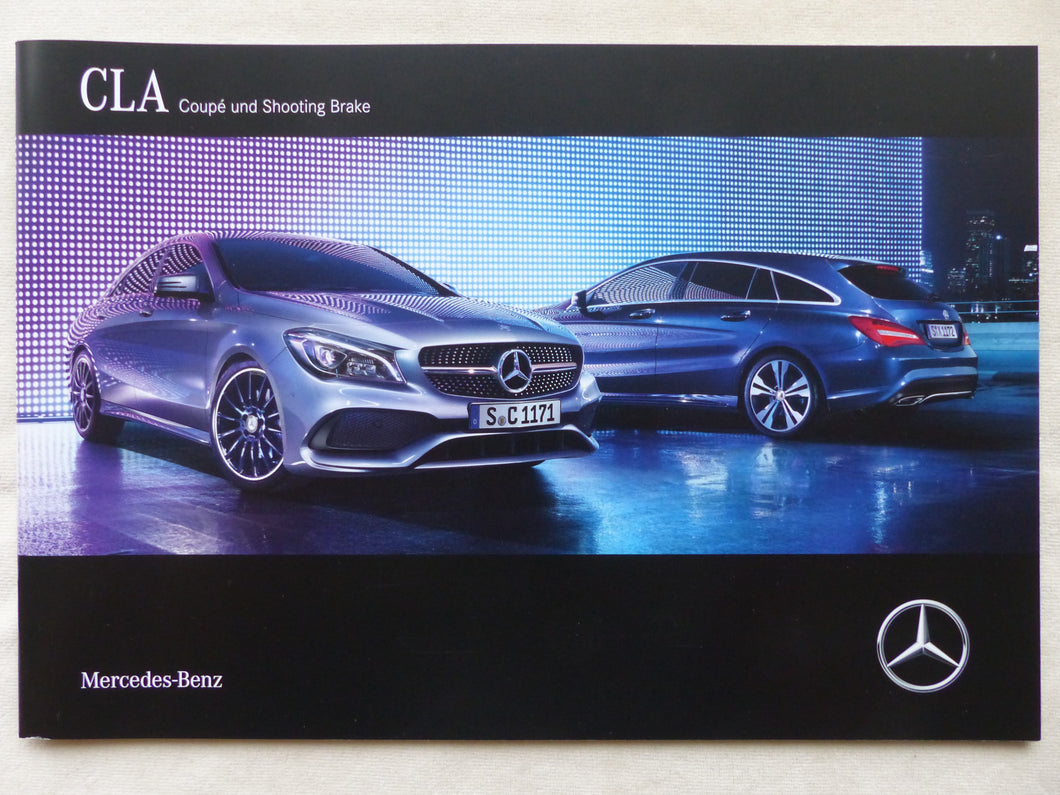 Mercedes-Benz CLA Coupe & Shooting Brake AMG - Prospekt Brochure 04.2016