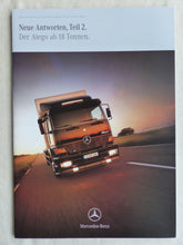 Lade das Bild in den Galerie-Viewer, Mercedes-Benz Atego ab 18 Tonnen Verteilerlastwagen - Prospekt Brochure 01.2000
