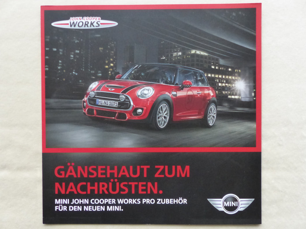 Mini JCW John Cooper Works Pro - Zubehör - Prospekt Brochure 2015