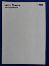 Lade das Bild in den Galerie-Viewer, Isuzu Campo - Technische Daten MJ 1991 - Prospekt Brochure 10.1990
