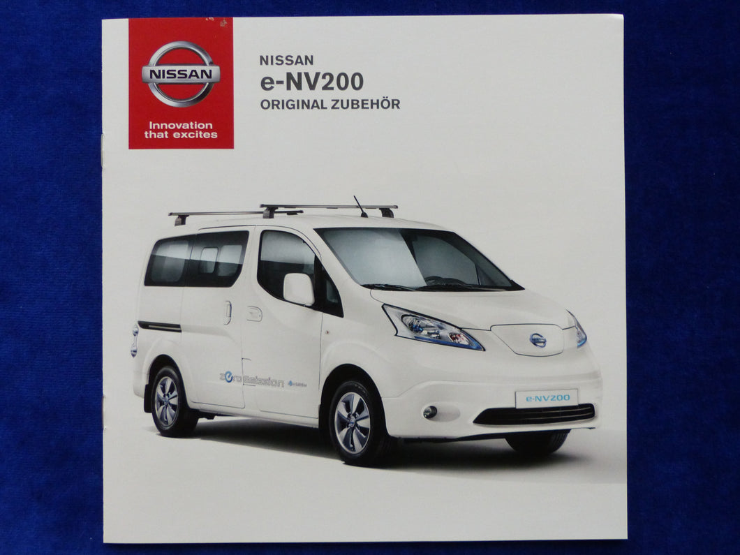 Nissan e-NV200 Zubehör MJ 2015 - Prospekt Brochure 07.2014