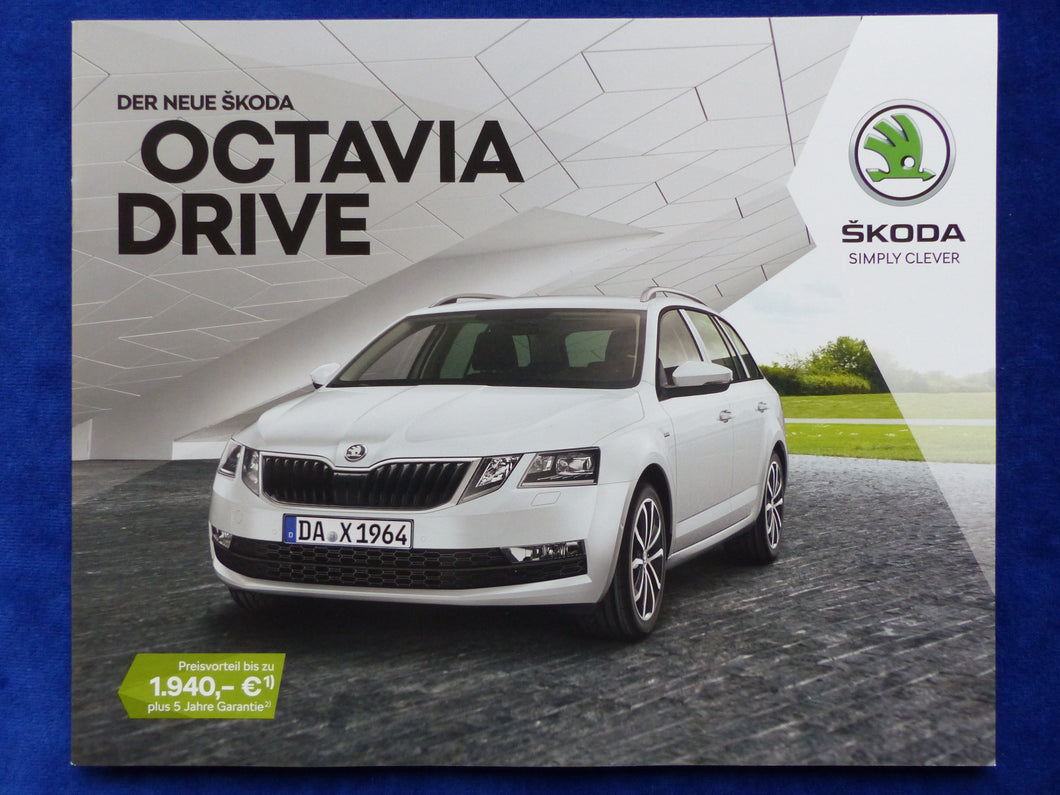 Skoda Octavia Combi Drive MJ 2018 - Prospekt Brochure 02.2017