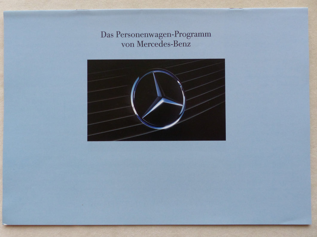 Mercedes-Benz Programm 1991 - 190 300 500 SL SEC - Prospekt Brochure 09.1990