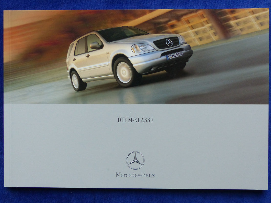 Mercedes-Benz M-Klasse ML 55 AMG Typ W163 MJ 2001 - Prospekt Brochure 12.2000