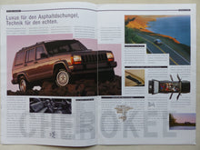 Lade das Bild in den Galerie-Viewer, Chrysler Jeep News 1992 Voyager Cherokee - Prospekt Brochure 08.1991 Großformat
