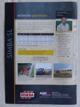 Lade das Bild in den Galerie-Viewer, Agri CS Simba SL 400 500 600 700 - Prospekt Brochure Tschechien
