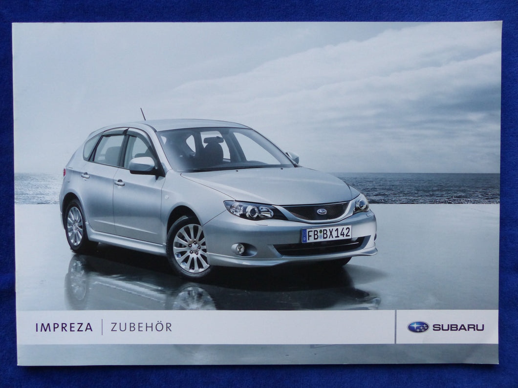 Subaru Impreza - Zubehör MJ 2010 - Prospekt Preisliste Brochure 10.2009