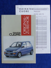 Lade das Bild in den Galerie-Viewer, Daihatsu Cuore - Zubehör MJ 1996 - Prospekt Brochure + Preisliste 05.1995
