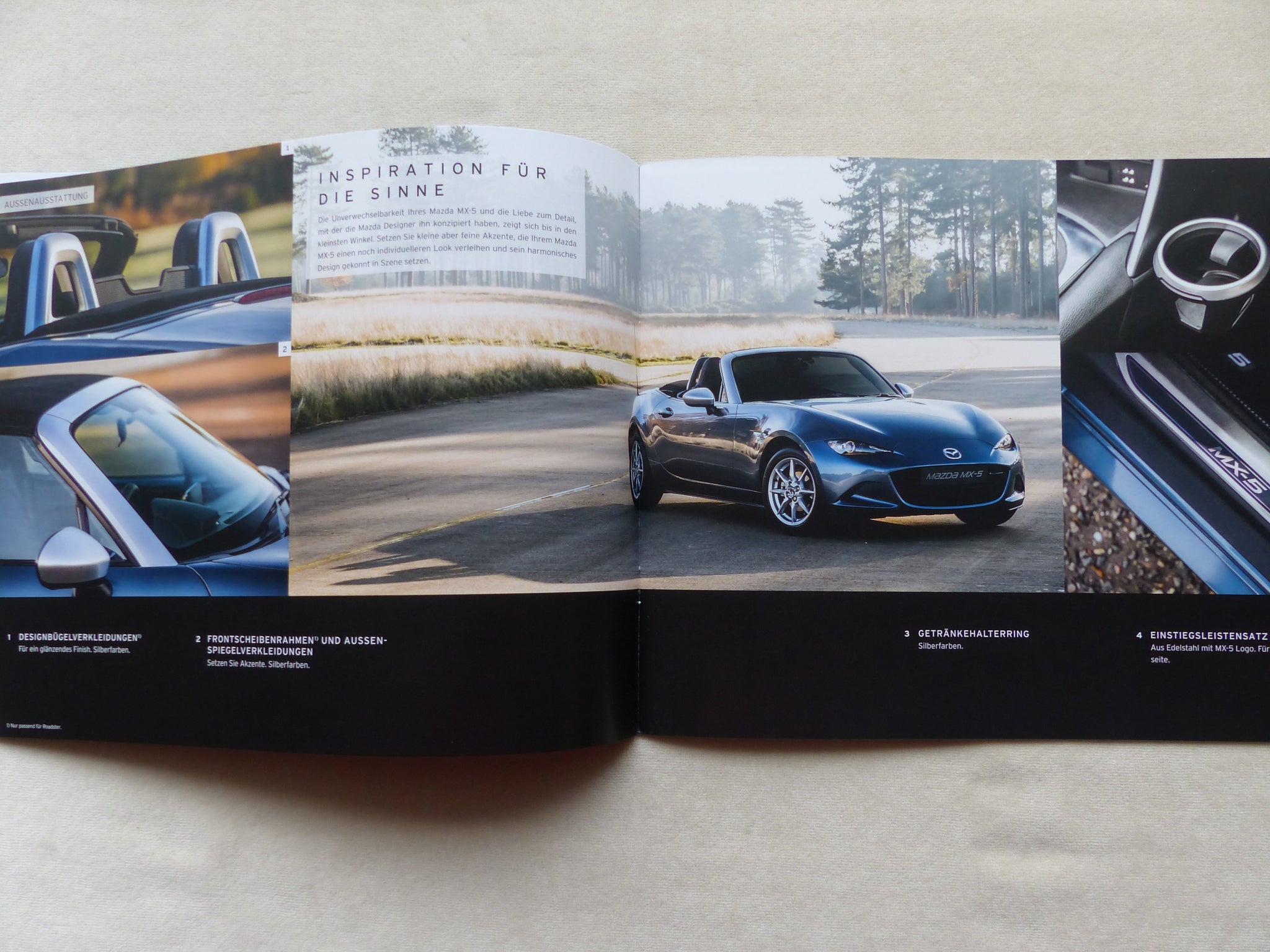 Mazda MX-5 Roadster Zubehör MJ 2019 - Prospekt Brochure + Preisliste 1 –  car-brochure