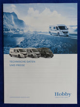 Lade das Bild in den Galerie-Viewer, Hobby Vantana 2019 Reisemobile - Prospekt Brochure + Preisliste 08.2018
