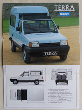 Lade das Bild in den Galerie-Viewer, Seat Terra - Kombi Kleintransporter - Prospekt Brochure 1987
