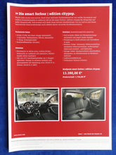 Lade das Bild in den Galerie-Viewer, Smart forfour citypop Limited Edition - Prospekt Brochure 2016
