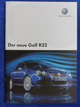Lade das Bild in den Galerie-Viewer, VW Golf R32 MJ 2006 - Golf V 3.2 V6 - Prospekt Brochure 10.2005
