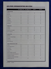 Lade das Bild in den Galerie-Viewer, Alfa Romeo Spider Daten &amp; Ausstattung MJ 1996 - Prospekt Brochure 06.1995
