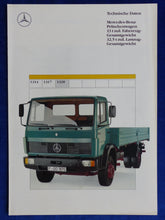 Lade das Bild in den Galerie-Viewer, Mercedes-Benz LKW Pritschenwagen 1320 - Prospekt Brochure 10.1989
