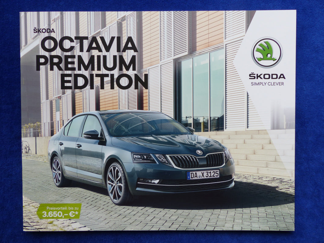 Skoda Octavia Premium Edition MJ 2019 - Prospekt Preisliste Brochure 11.2018 - car-brochure