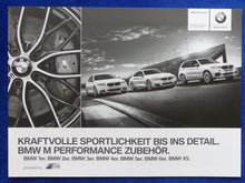 Lade das Bild in den Galerie-Viewer, BMW M Performance Zubehör 1er 3er 5er X6 MJ 2014 - Prospekt + Preisliste 12.2013
