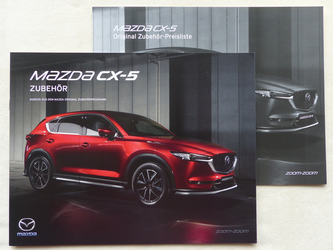 Mazda CX-5 Zubehör MJ 2019 - Prospekt Brochure + Preisliste 10.2018