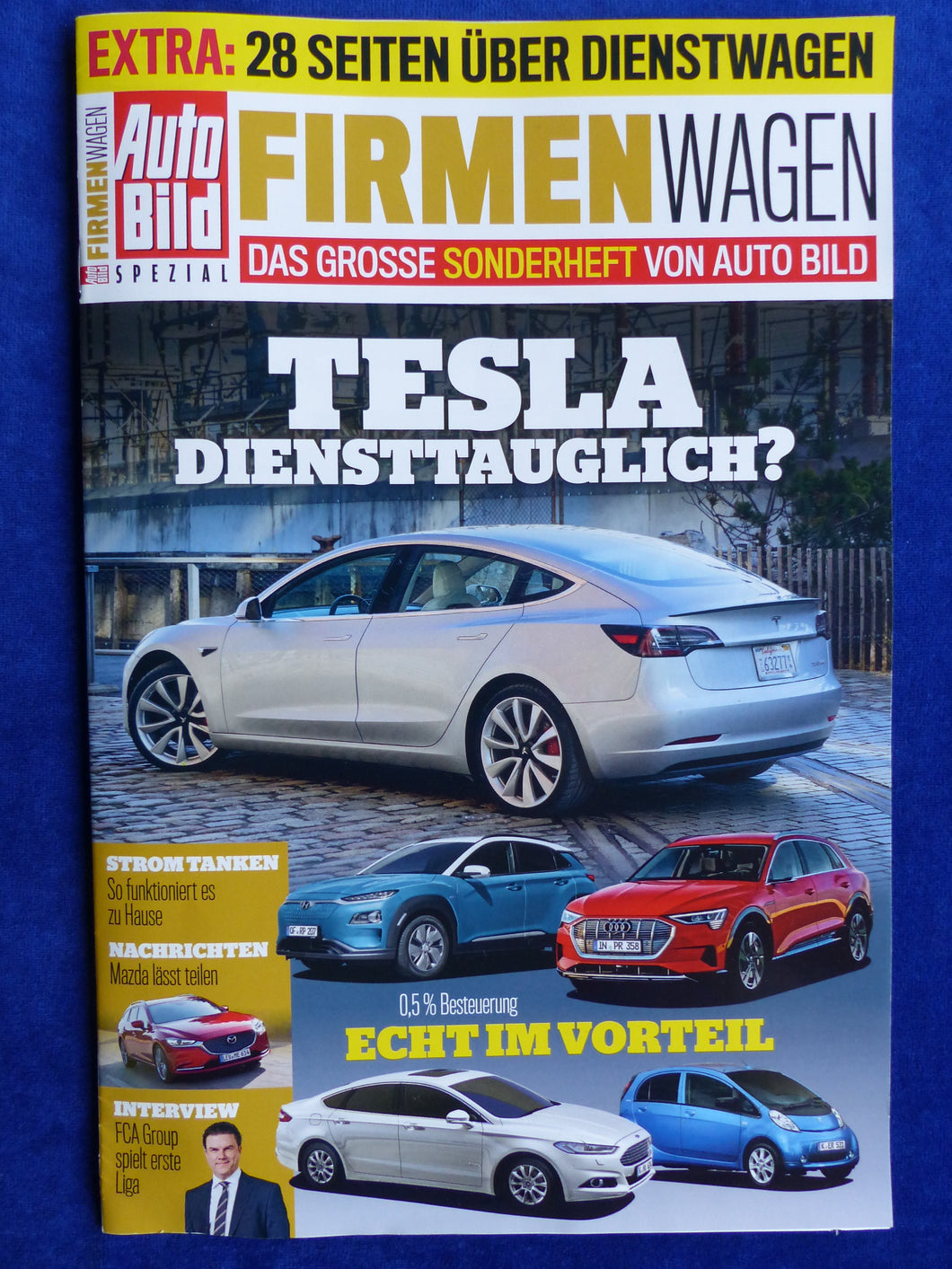 Firmenwagen Spezial - E-Mobilität Tesla Audi VW - Sonderdruck AutoBild 03/2019