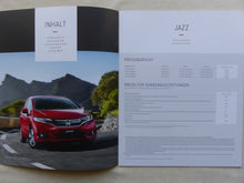 Lade das Bild in den Galerie-Viewer, Honda Jazz MJ 2018 - Prospekt Brochure + Preisliste 12.2017 - car-brochure
