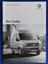 Lade das Bild in den Galerie-Viewer, VW Crafter Kombi Kastenwagen - Preisliste MJ 2014 - Prospekt Brochure 01.2014
