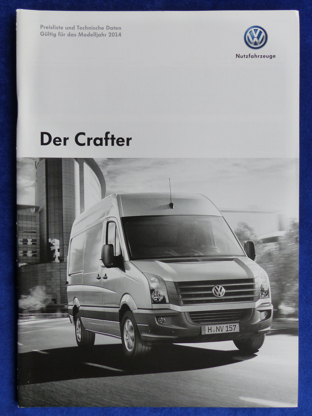 VW Crafter Kombi Kastenwagen - Preisliste MJ 2014 - Prospekt Brochure 01.2014