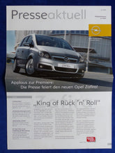 Lade das Bild in den Galerie-Viewer, Opel Zafira Pressestimmen MJ 2006 - Prospekt Brochure 07.2005
