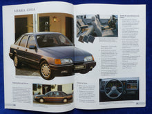 Lade das Bild in den Galerie-Viewer, Ford Sierra Limousine Coupe Turnier Ghia 4x4 MJ 1990 - Prospekt Brochure 05.1989
