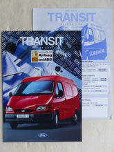 Lade das Bild in den Galerie-Viewer, Ford Transit FT100 Kastenwagen Service Line MJ 1996 - Prospekt + Zubehör 09.1995
