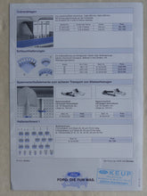 Lade das Bild in den Galerie-Viewer, Ford Transit FT100 Kastenwagen Service Line MJ 1996 - Prospekt + Zubehör 09.1995
