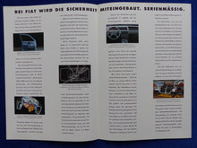 Lade das Bild in den Galerie-Viewer, Fiat Sicherheits-Technik - Prospekt Brochure 90er
