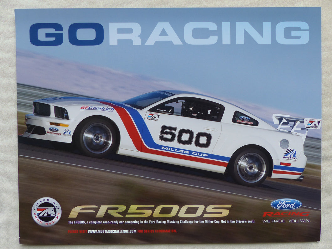Ford 2008 Racing Mustang FR500S Miller Cup - US-Prospekt Brochure USA englisch