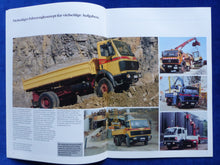 Lade das Bild in den Galerie-Viewer, Mercedes Baustellenfahrzeuge Mittelschwere Klasse - Prospekt Brochure 07.1991

