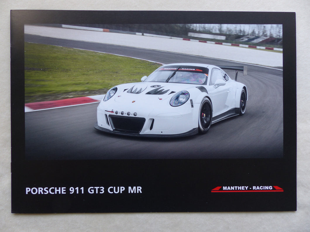 Porsche 911 GT3 Cup MR - Manthey Racing Tuning - Prospekt Brochure 2018 - car-brochure
