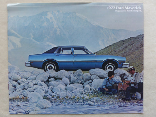 Ford 1977 Maverick 2-Door 4-Door Sedan - US-Prospekt Brochure 08.1976 USA - car-brochure