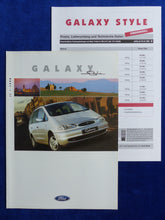 Lade das Bild in den Galerie-Viewer, Ford Galaxy Style Sondermodell MJ 1999 - Prospekt Brochure + Preisliste 01.1999
