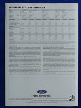 Lade das Bild in den Galerie-Viewer, Ford Galaxy Style Sondermodell MJ 1999 - Prospekt Brochure + Preisliste 01.1999
