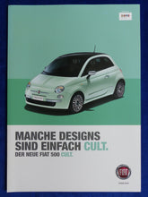 Lade das Bild in den Galerie-Viewer, Fiat 500 Cult Sondermodell - Prospekt Brochure 2014
