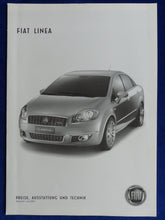 Lade das Bild in den Galerie-Viewer, Fiat Linea - Preisliste MJ 2008 - Prospekt Brochure 07.2007
